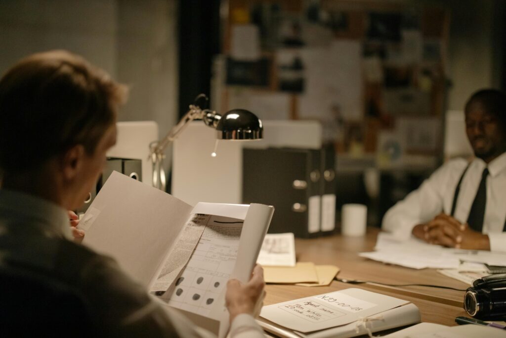 An organized workspace with checklists and goal tracking